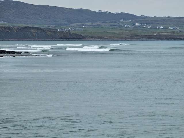 Lovely clean waves at Cregg and Shit creek